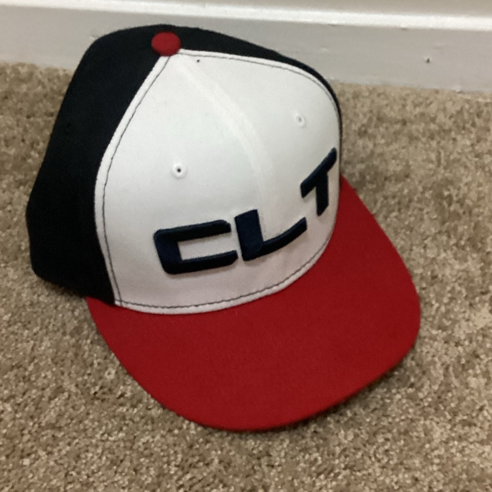 New Era Red White & Black CLT Snapback Hat